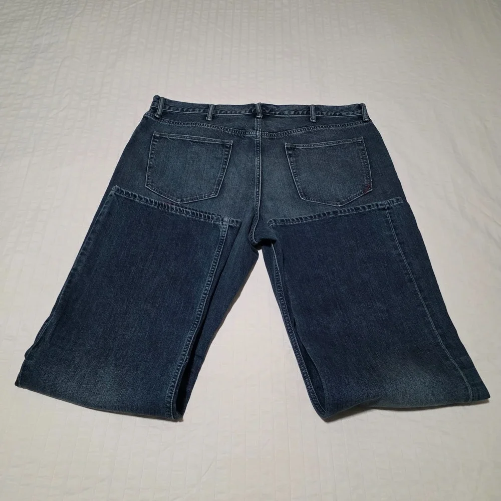Banana Republic Traveler Mens 40x34‎ Straight Fit Denim Jeans Blue